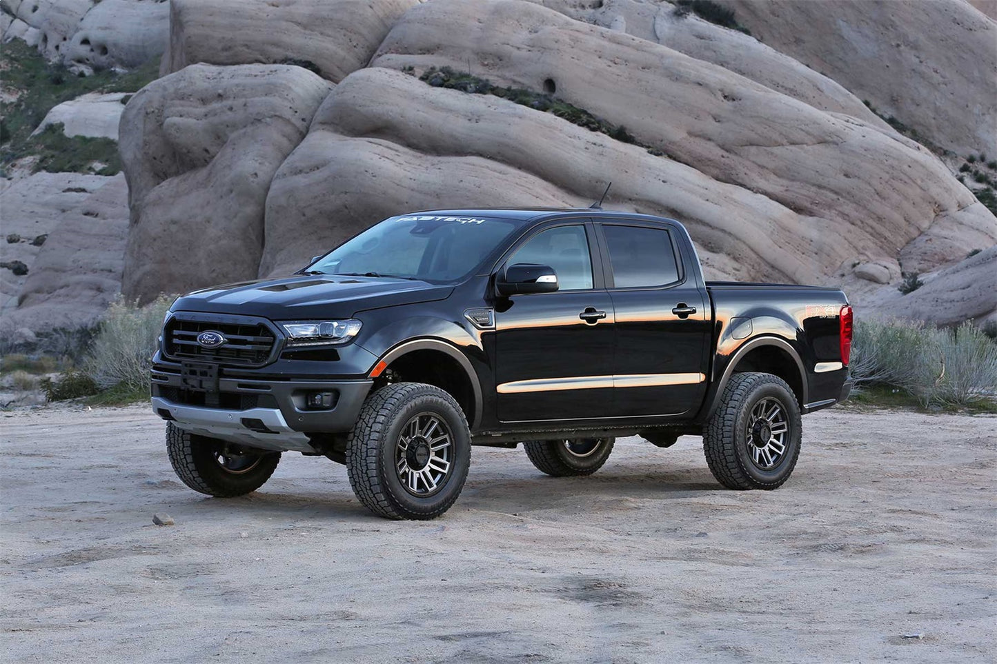 Fabtech 19 Ford Ranger 4WD w/o Intrusion Beam Kit 3.5in Bj UCA Sys w/Perf Shks K2322