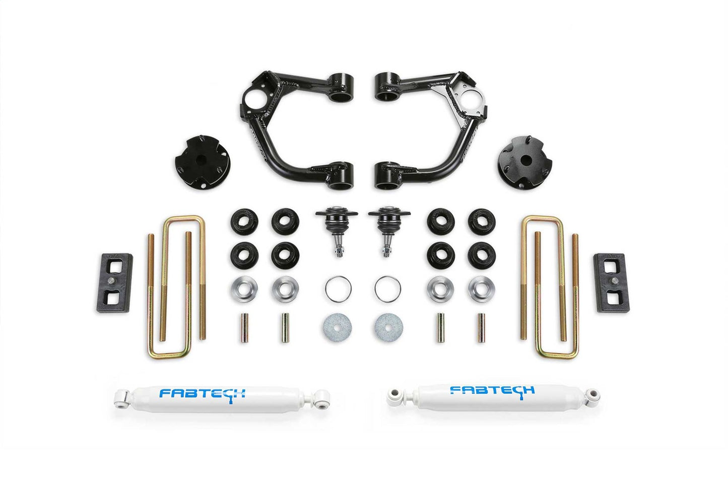 Fabtech 19 Ford Ranger 4WD w/o Intrusion Beam Kit 3.5in Bj UCA Sys w/Perf Shks K2322