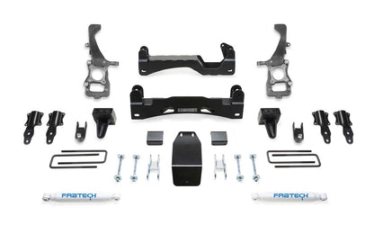 Fabtech 2021 Ford F150 4WD 6in Basic System w/Stock Coilover Spacers & Rear Perf. Shocks K2371