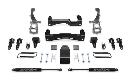 Fabtech 2021 Ford F150 4WD 6in Basic System w/Stock Coilover Spacers & Rear Stealth Shocks K2371M