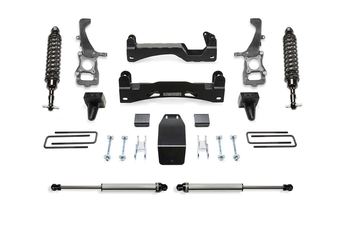 Fabtech 2021 Ford F150 4WD 6in Perf. System w/DL 2.5 Coilovers & Rear DL Shocks K2372DL