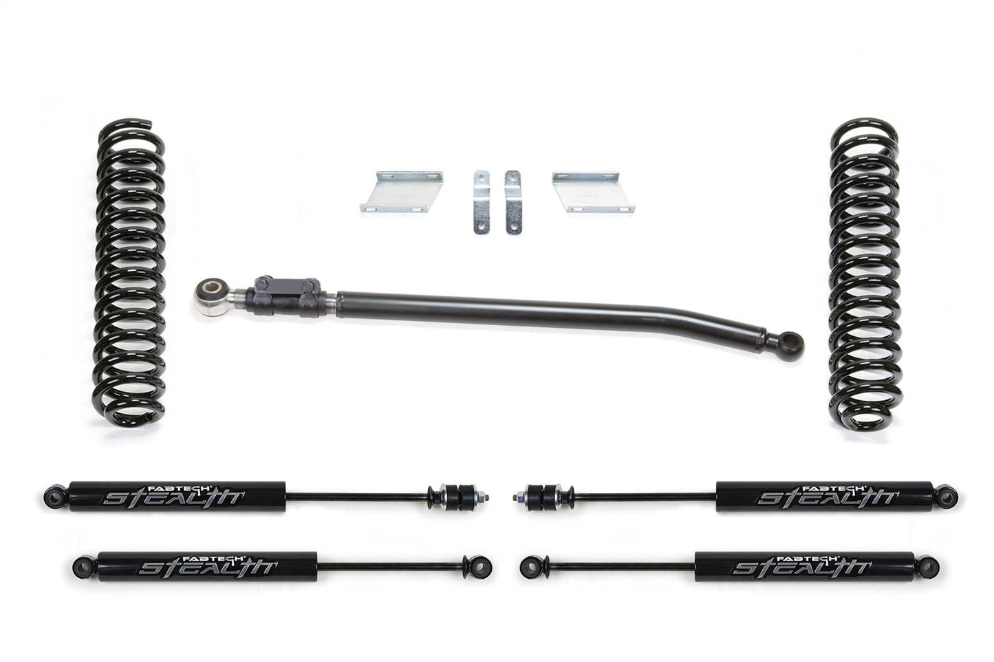 Fabtech 08-16 Ford F-250/F-350 4WD Diesel 2.5in Basic Coilover Kit w/Stealth K2376M