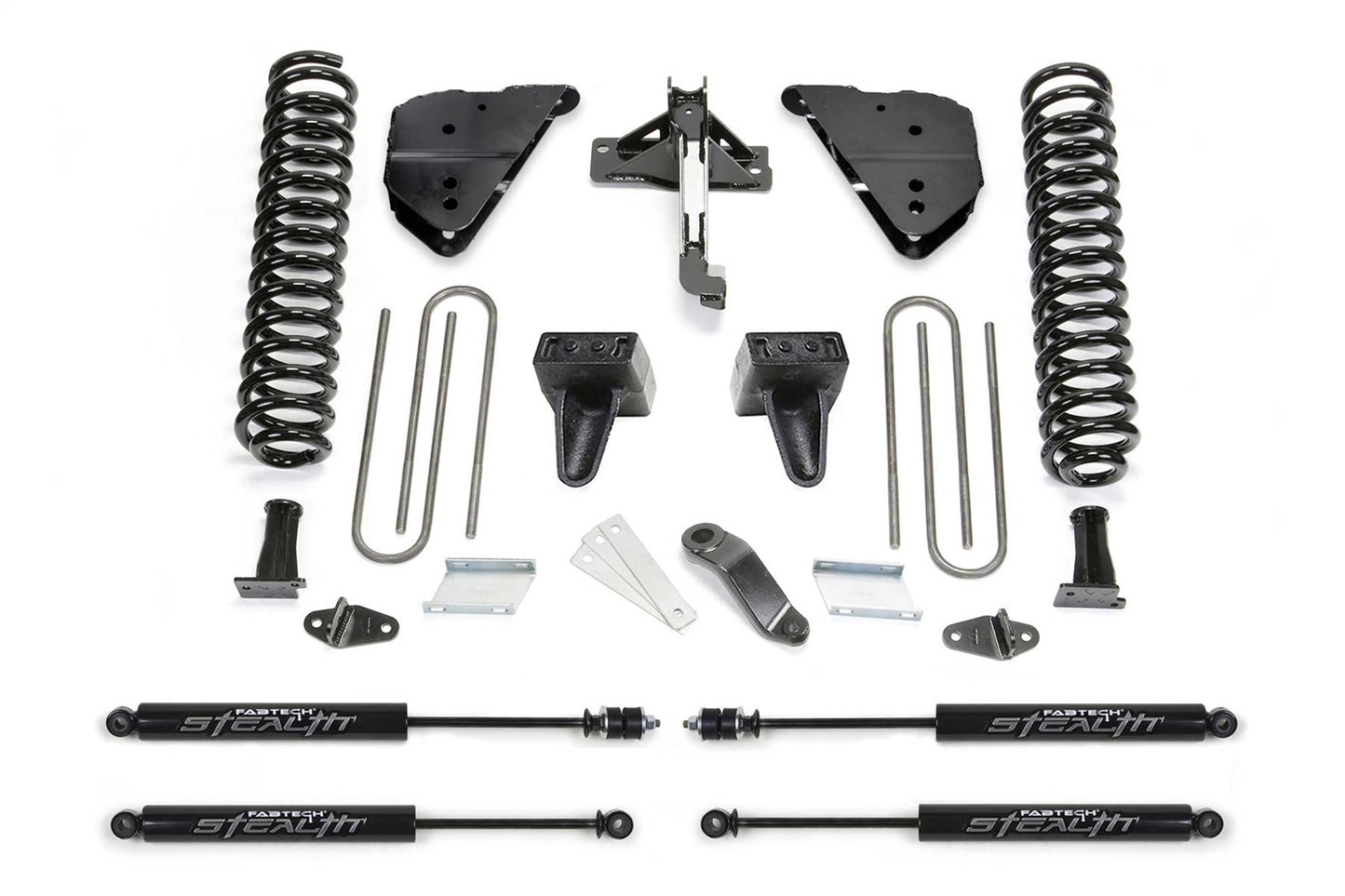 Fabtech 23-24 Ford F250/350 4WD Diesel 4in Basic System w/ Stealth Monotube Shocks K2405M