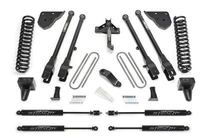 Fabtech 23-24 Ford F250/350 4WD Diesel 4in 4 Link System w/ Coils and Stealth Monotube Shocks K2409M
