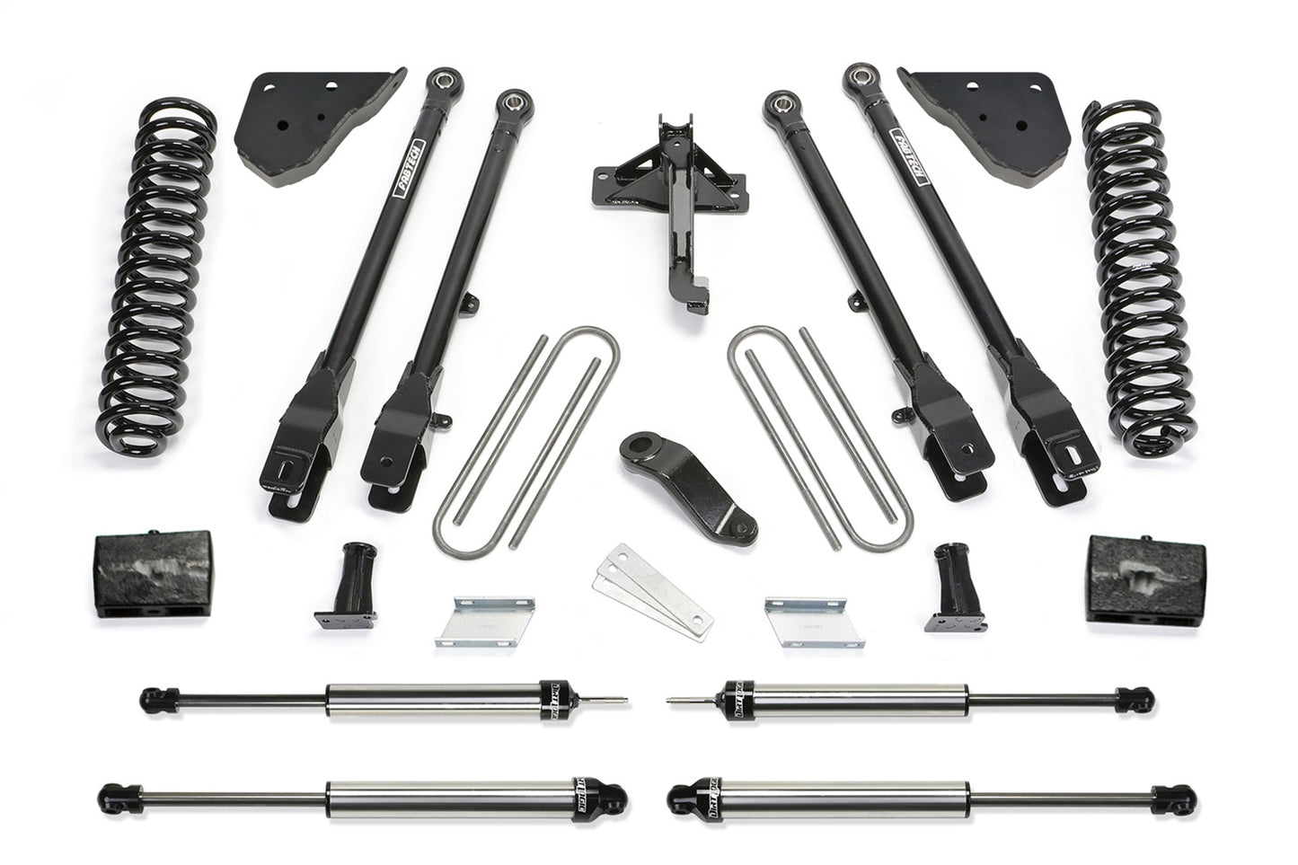 Fabtech 23-24 Ford F450/F550 4WD 6in 4 Link Lift Kit w/ Dirt Logic Shocks K2431DL