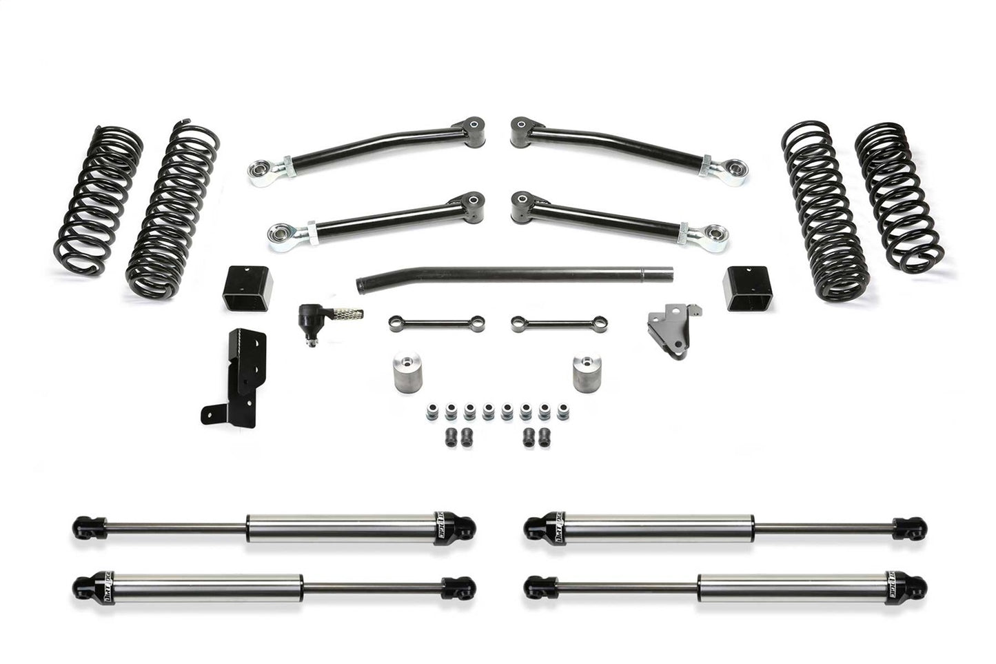 Fabtech 18-21 Jeep JL 4WD 4-Door 5in Trail System w/DL 2.25 Shocks K4140DL