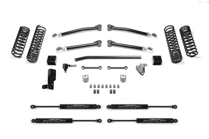 Fabtech 18-21 Jeep JL 4WD 4-Door 5in Trail System w/Stealth Shocks K4140M