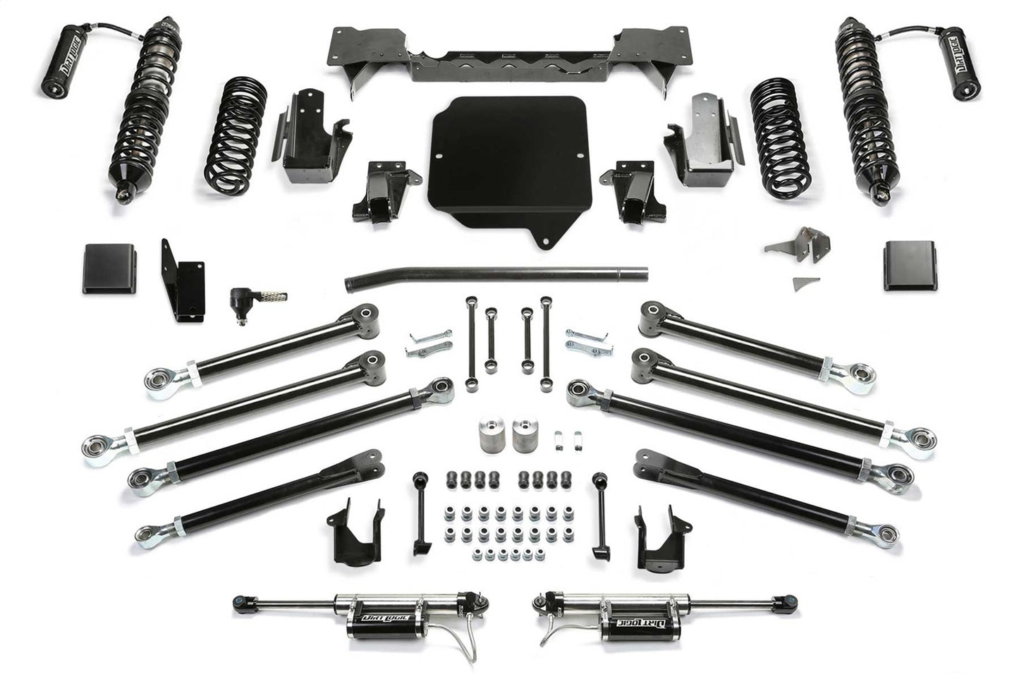 Fabtech 18-21 Jeep JL 4WD 4-Door 5in Trail System w/Stealth Shocks K4180DL