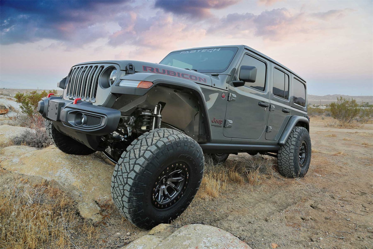 Fabtech 20-21 Jeep JL/JT 6 Cyl 4WD (w/Stock Fenders) Inner Front Fender System K4186