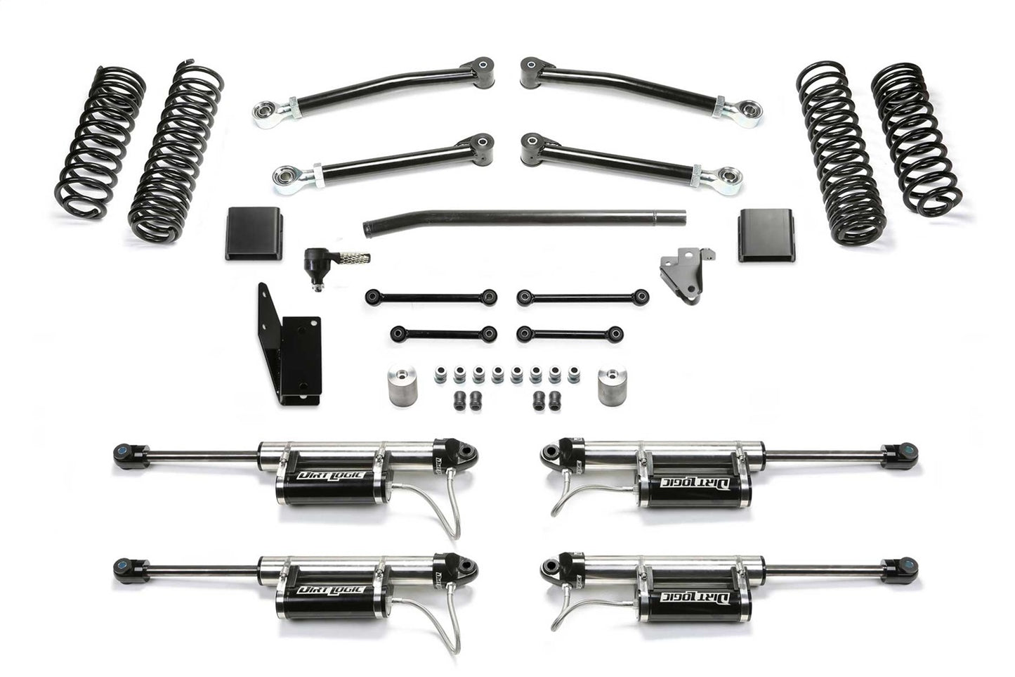 Fabtech 20-21 Jeep JT 4WD Diesel 3in Trail w/ DLSS RESI SHKS K4196DL