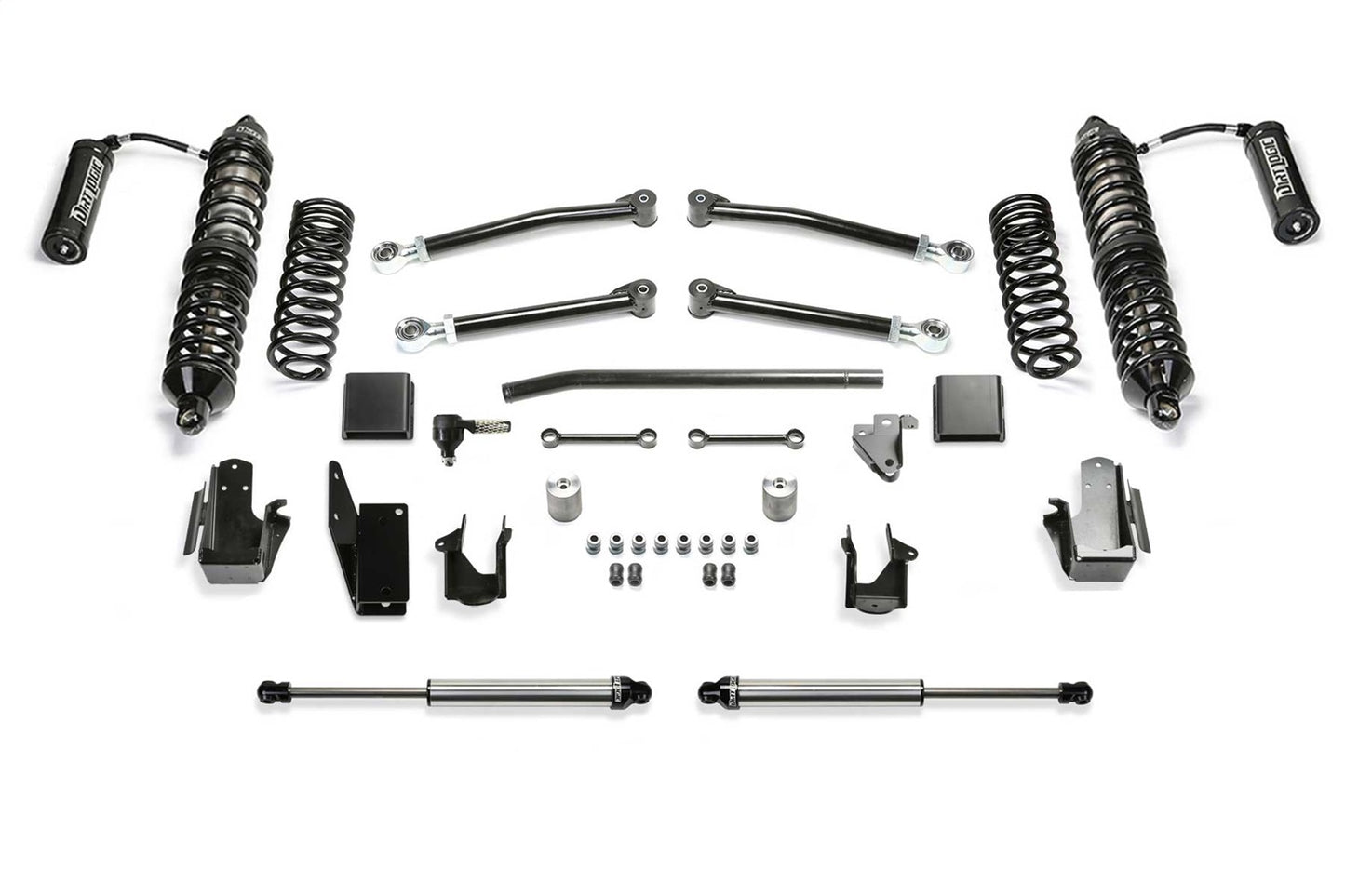 Fabtech 20-22 Jeep JT 4WD Gas 5" Trail w/DLSS 2.5 Coilover Resi & RR DLSS K4219DL