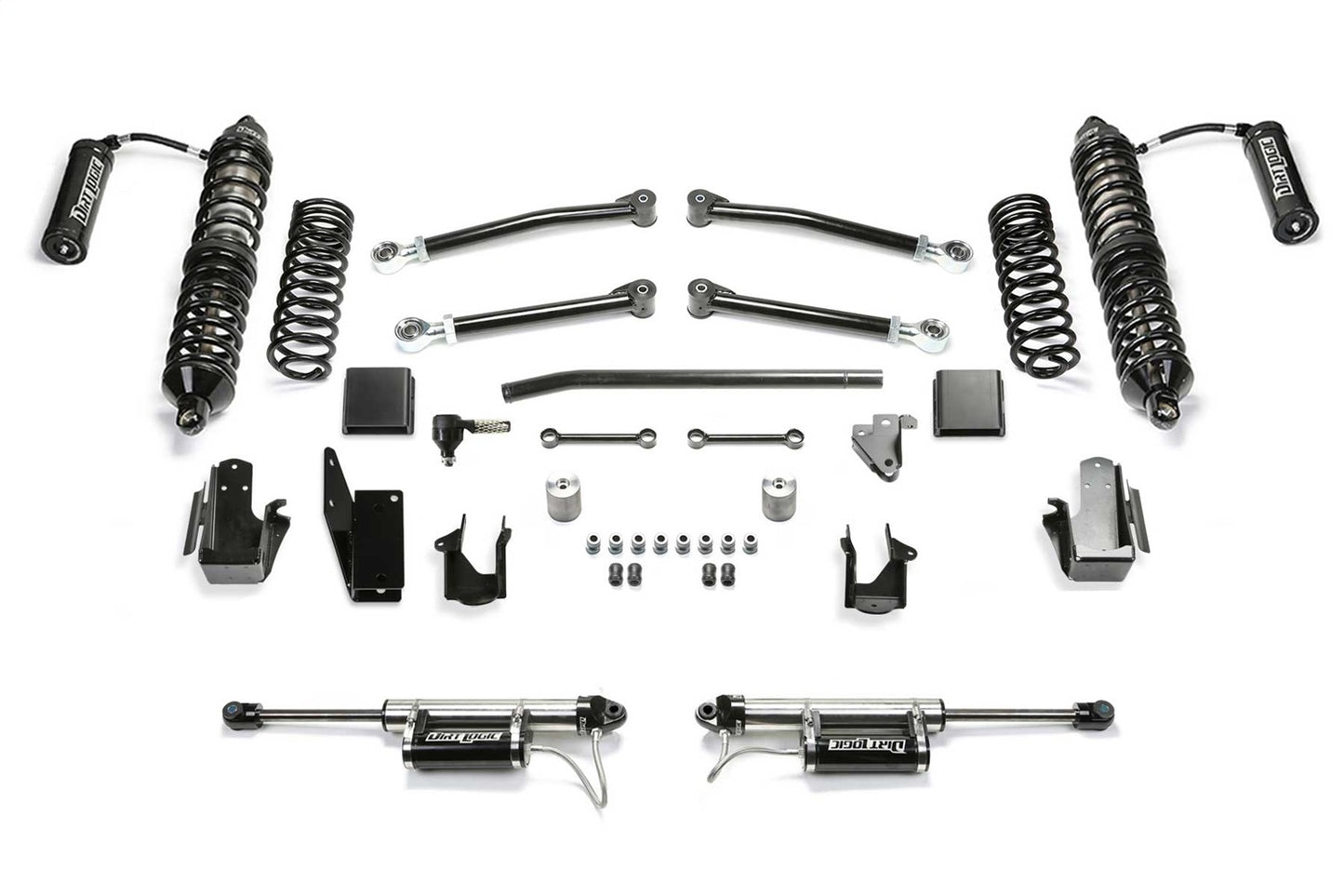 Fabtech 20-22 Jeep JT 5in Trail w/DLSS 2.5 Coilover Resi & RR DLSS Resi K4220DL
