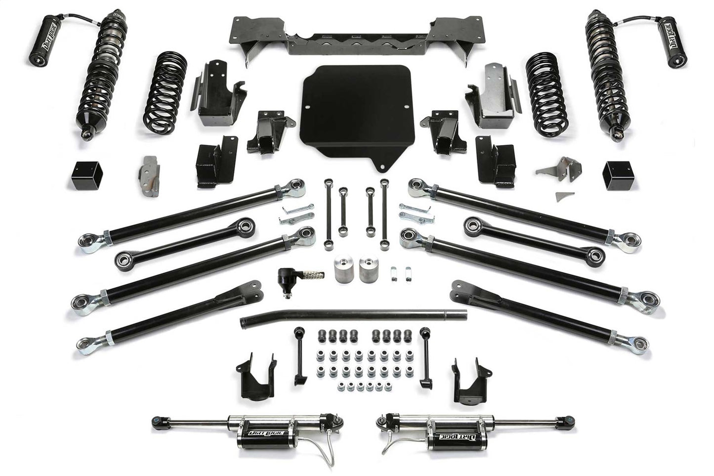 Fabtech 21-23 Jeep JL 4 Door 5in Crawler C/O Kit w/ DLSS 2.5 C/O Reservoir & Rear DLSS Reservoir K4236DL