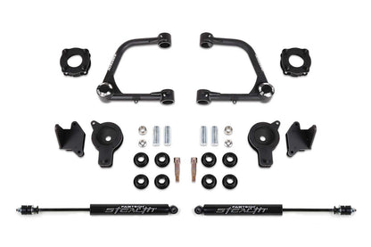 Fabtech 2022 Tundra 4WD 3in UCA Kit w/Uniballs & Fr Shk Spcrs & Rr Air Bag Spcrs & Rr Stealth Shock K7089M