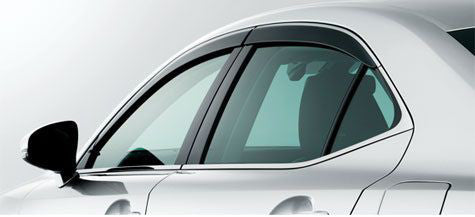 OEM Japan OE Japan - Window Visor Set - 2021+ IS300, IS350 (Chrome Trim)