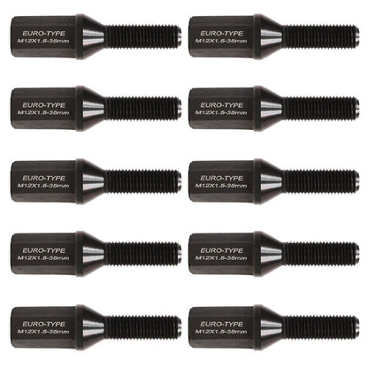 Godspeed Euro-Type Taper Cone Lug Bolts 10 Piece Set