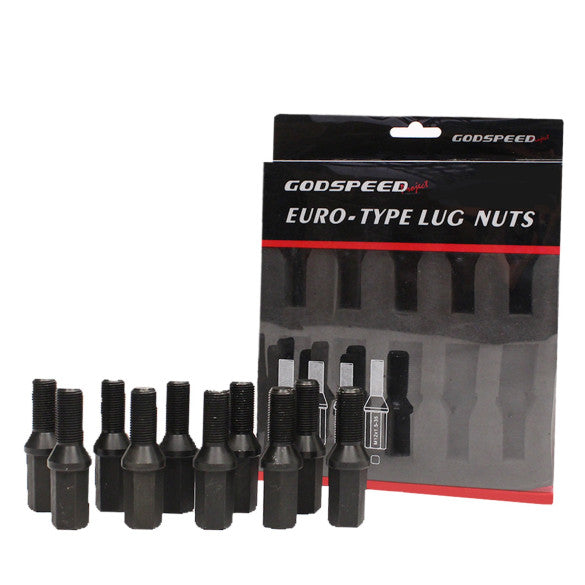 Godspeed Euro-Type Taper Cone Lug Bolts 10 Piece Set