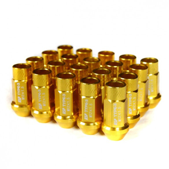 Godspeed Type 3 55Mm Open End Lug Nuts 20 Pcs. Set