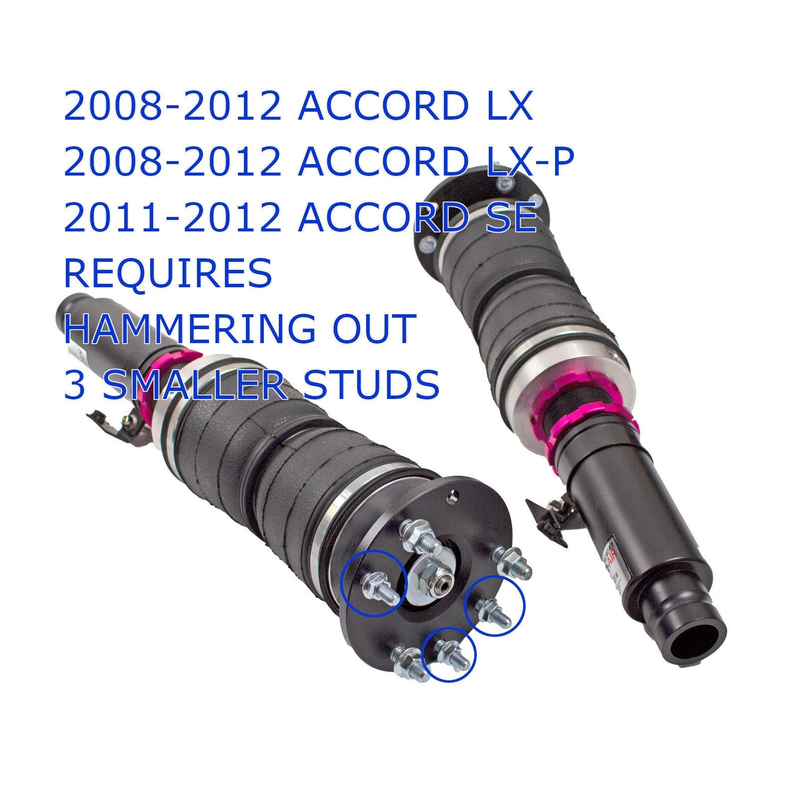 Godspeed Honda Accord (CP/CS) 2008-12 MonoAir Strut Lowering Kits