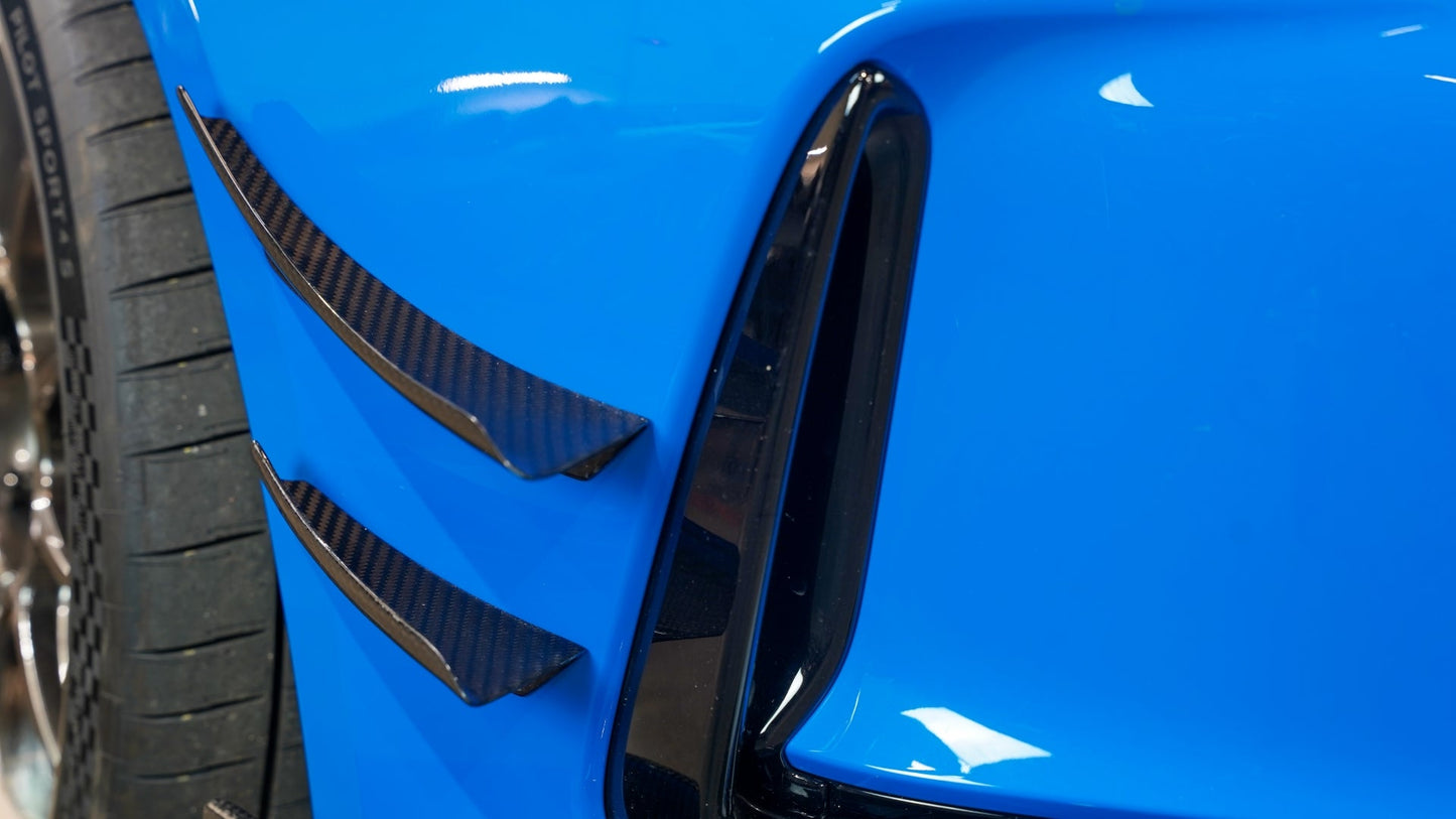 APR Honda FL5 Civic Type R Carbon Fiber Front Bumper Canards 2023 - Current