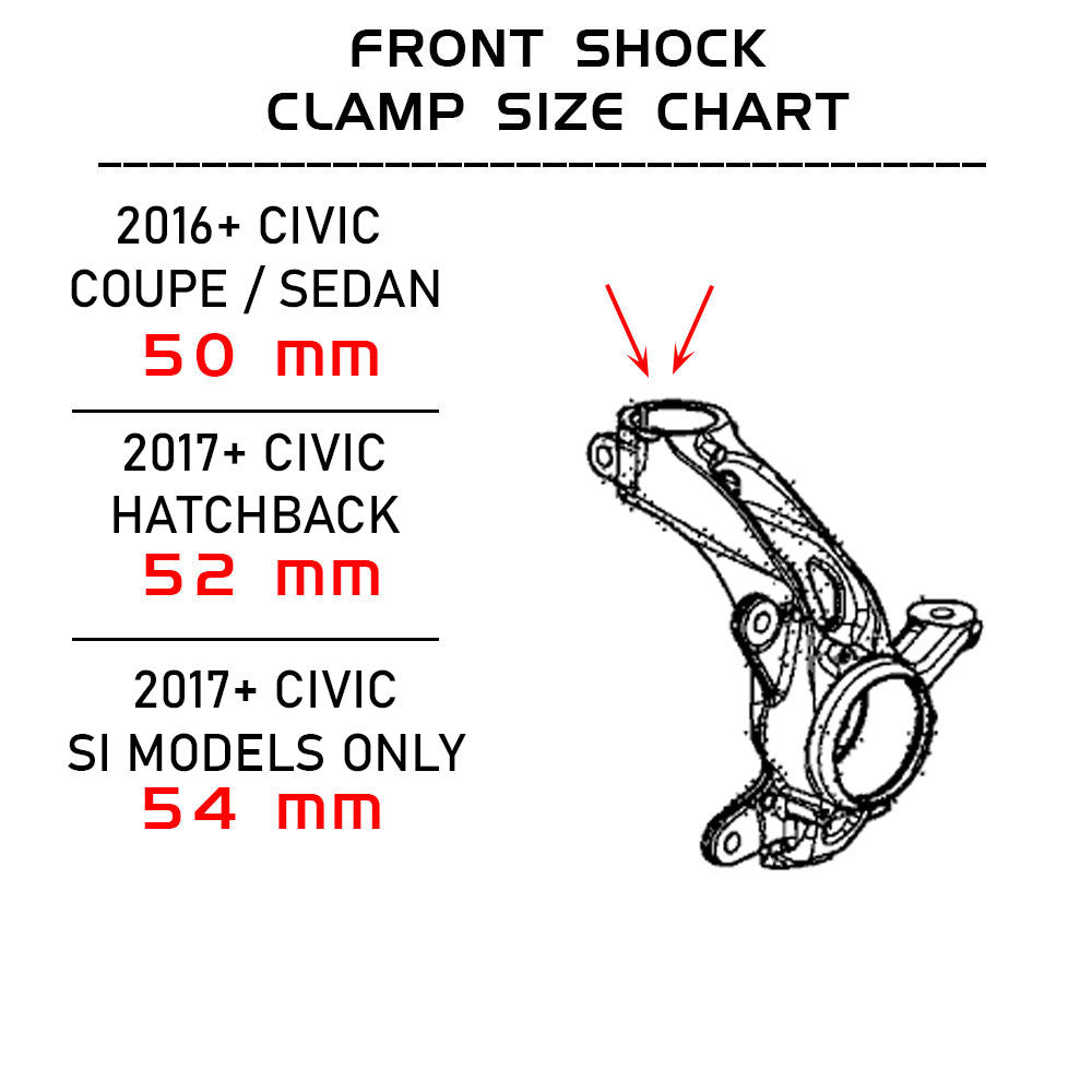 Godspeed Honda Civic Hatchback (FL) 2022-25 Coilovers (50 mm)