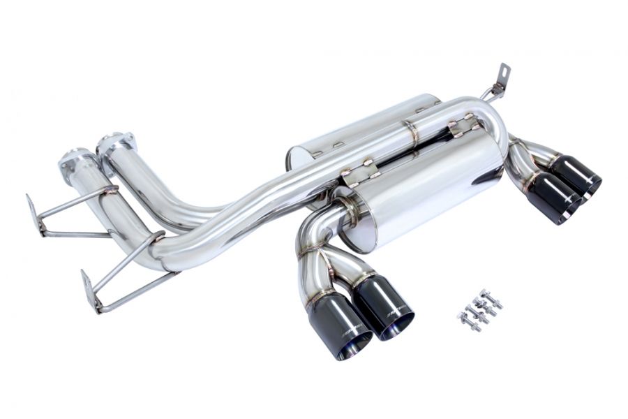 Megan Racing Axle Back Exhaust for 2001-2006 BMW M3 - T-304 Stainless, Dual Tip