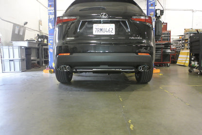 Megan Racing Exhaust System Axle Back for Lexus NX200T 2015-2020 Stainless Rolled Tips MR-ABE-LN15