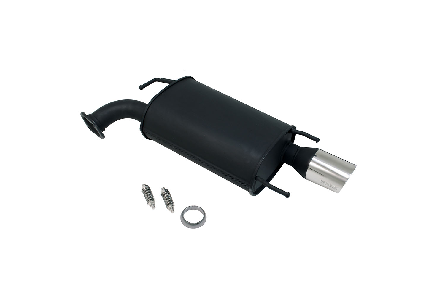 Megan Racing Black Mid Pipe and Axle Back Black Series Exhaust - 12-14 Toyota Camry 4CYL Only (MIDPIPE-TCA12L4-OEB + MR-ABE-TCA12L4-OEB)