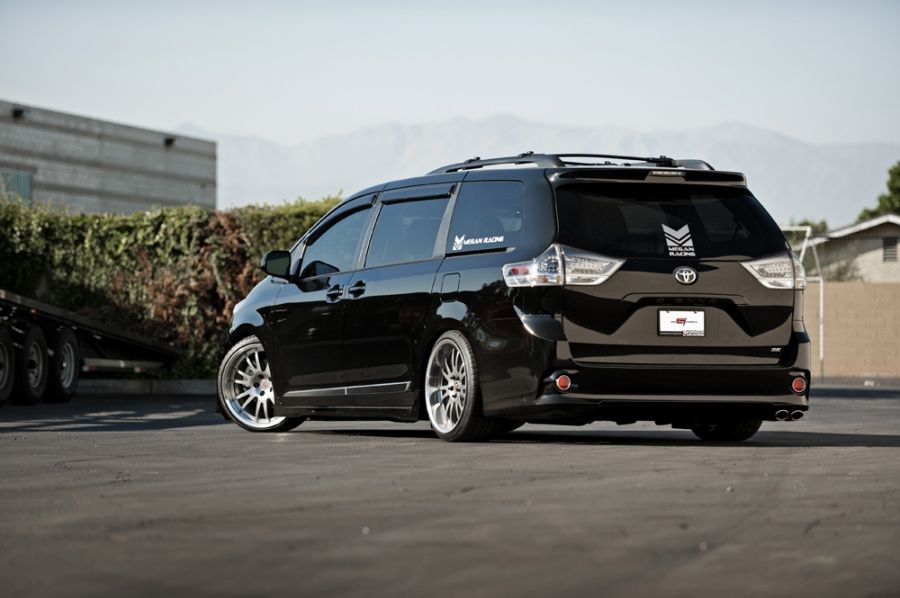 Megan Racing Axle Back Exhaust -Toyota Sienna 2011+ - SE model only Burnt Roll Tips