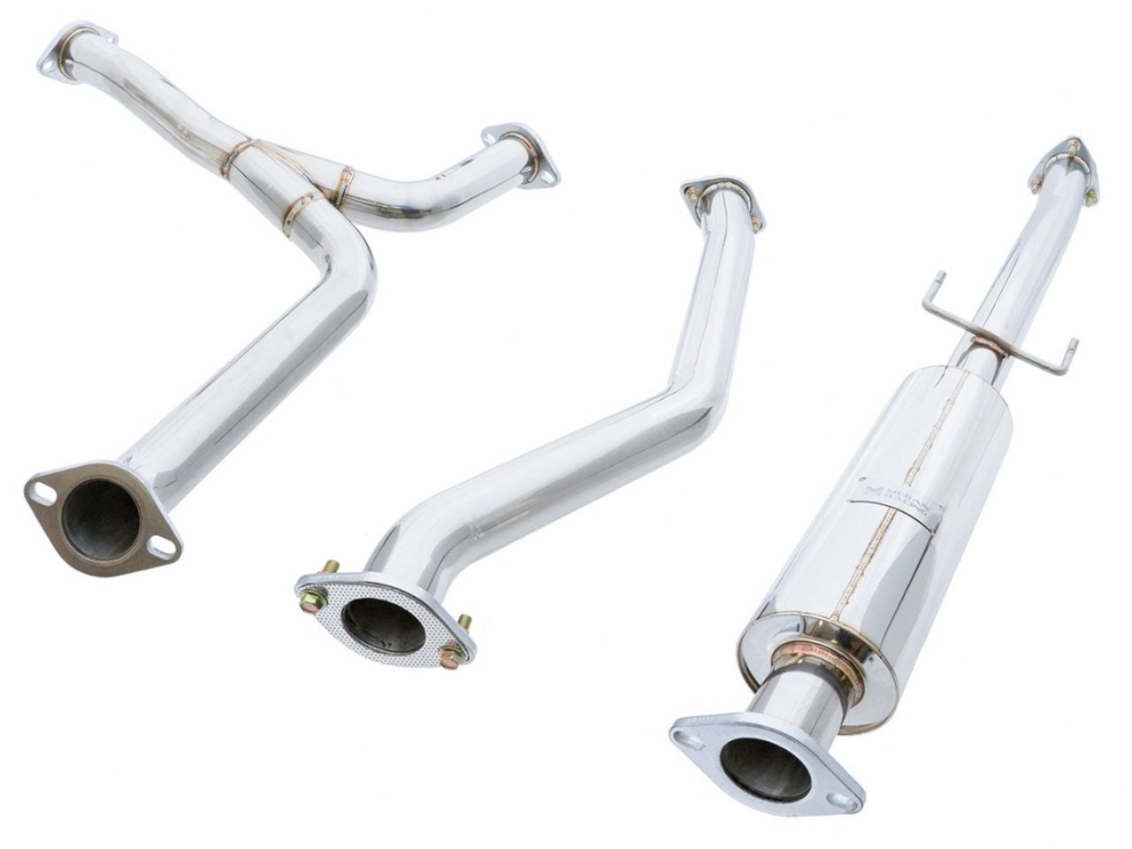 Megan Racing OE-RS Series Cat Backs, Accord V6 2dr Coupe Middle 2008-12, 2.5" Mid and Rear Pipe