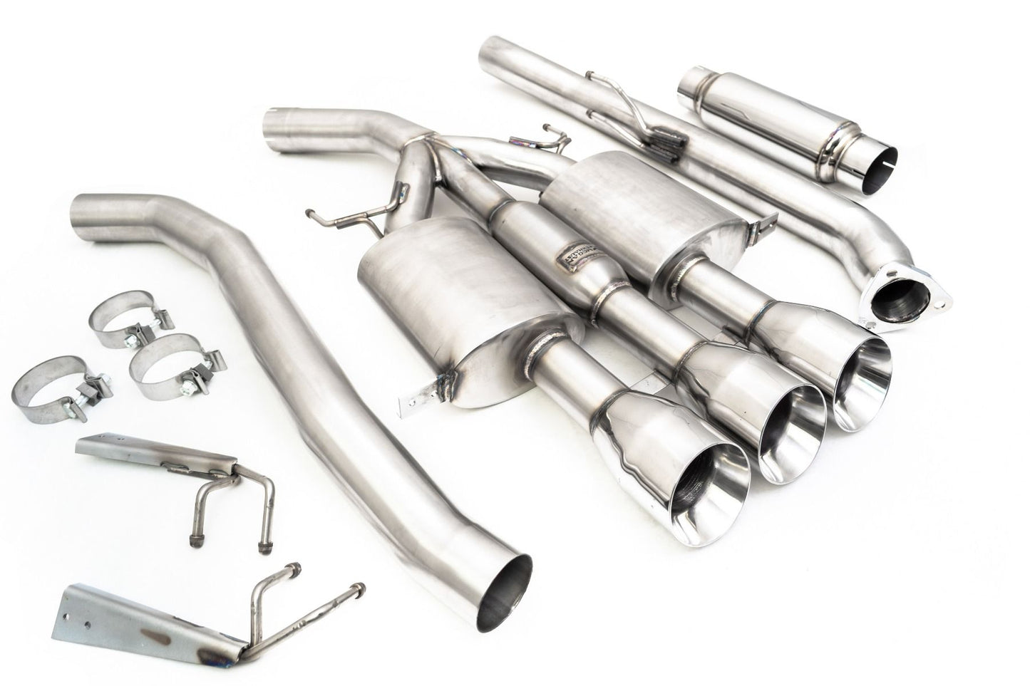 Megan Racing Exhaust System Bolt-On for 2017+ Honda Civic Type R (FK8) 65mm Inlet 101mm x3 Exhaust Tip
