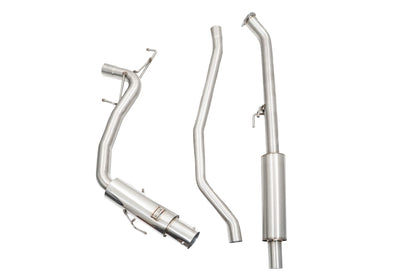 Megan Racing Single Exit Exhaust System for 2022+ Honda Civic - T304 Stainless Steel, Direct Bolt-On, 59mm Inlet, 90mm Tip LWT-CBS-HC22-DS