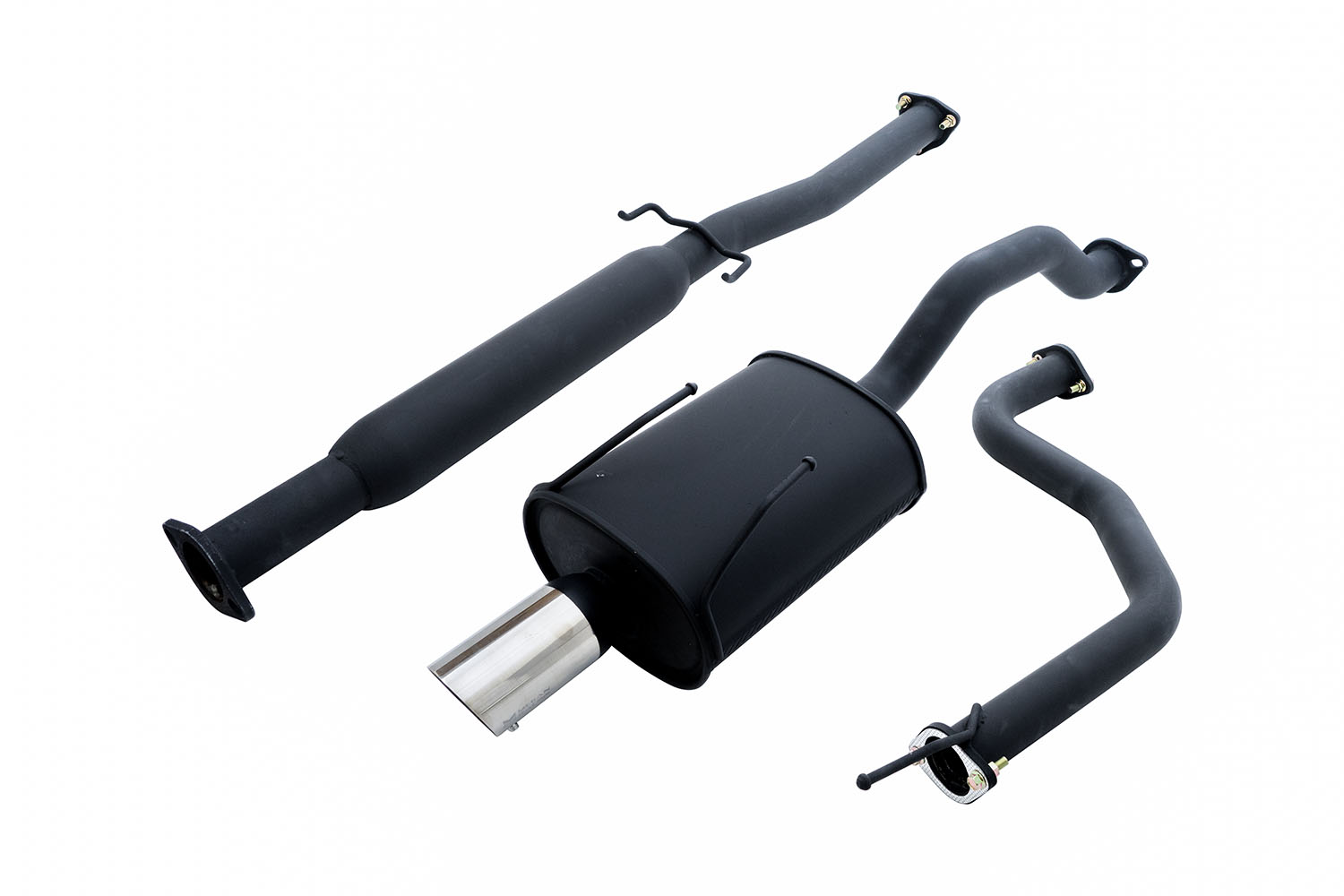 Megan Racing Cat-Back Exhaust System 2.5" Pipe Black for Honda Civic 1992-2000 2-Door, 4-Door, and Hatchback (Excludes 1999-2000 Si)