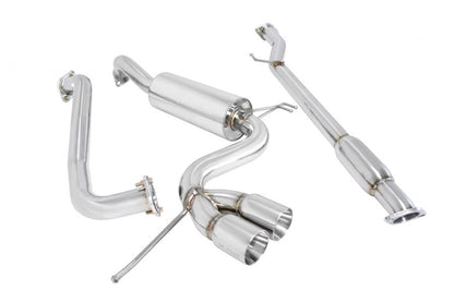 Megan Racing Type 2 Exhaust for Hyundai Veloster 2012-2018 - Stainless Rolled Tips