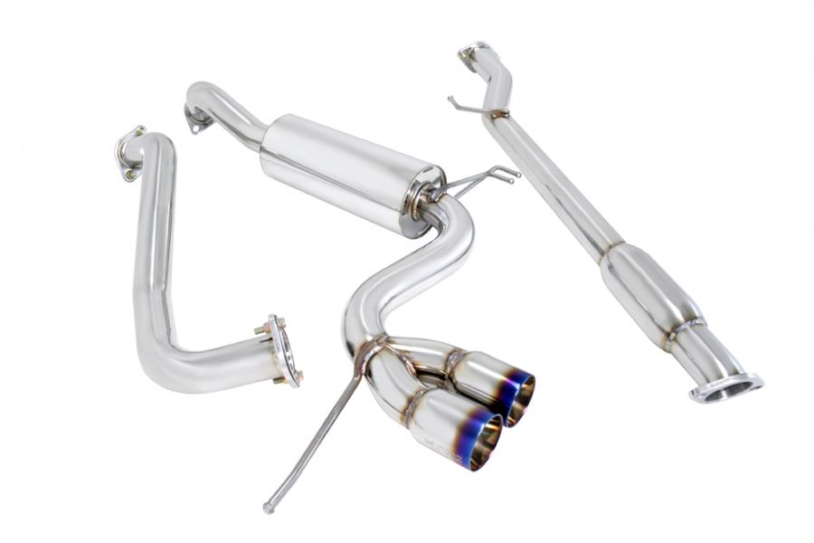 Megan Racing Type 2 Exhaust for Hyundai Veloster 2012-2018 - Stainless Rolled Tips