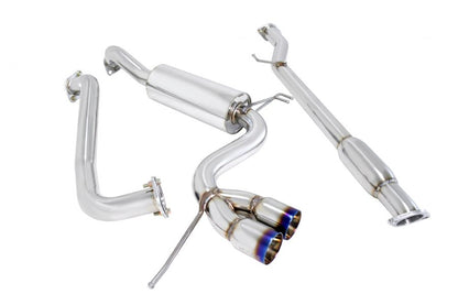 Megan Racing Type 2 Exhaust for Hyundai Veloster 2012-2018 - Stainless Rolled Tips