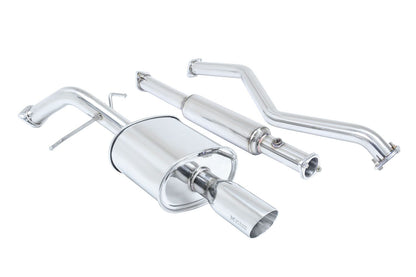 Megan Racing Cat-Back Exhaust System for 2002-2006 Mitsubishi Lancer - Stainless Rolled Tips