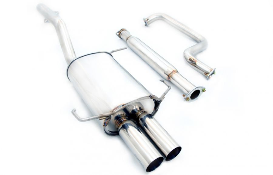 Megan Racing Cat-Back Exhaust System for Nissan Maxima 2000-2003, 2.5" Pipe, 54" x 20" x 12"