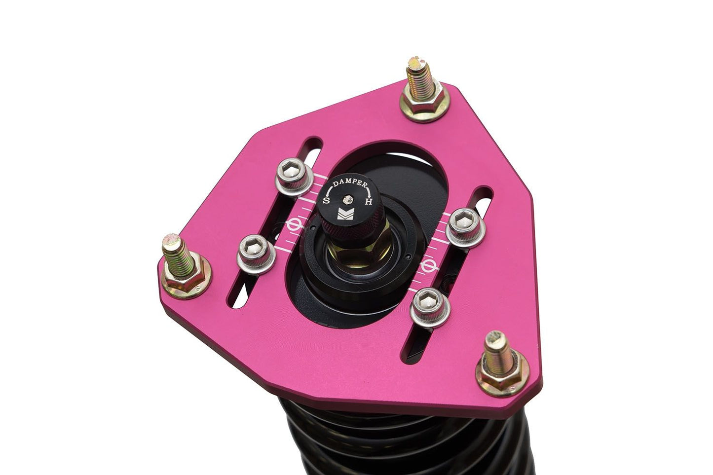 Megan Racing Coilover Damper Kit for 1984-1987 Toyota Corolla AE86 - 32-way Adjust, Camber Plates, Shock Length Adjust