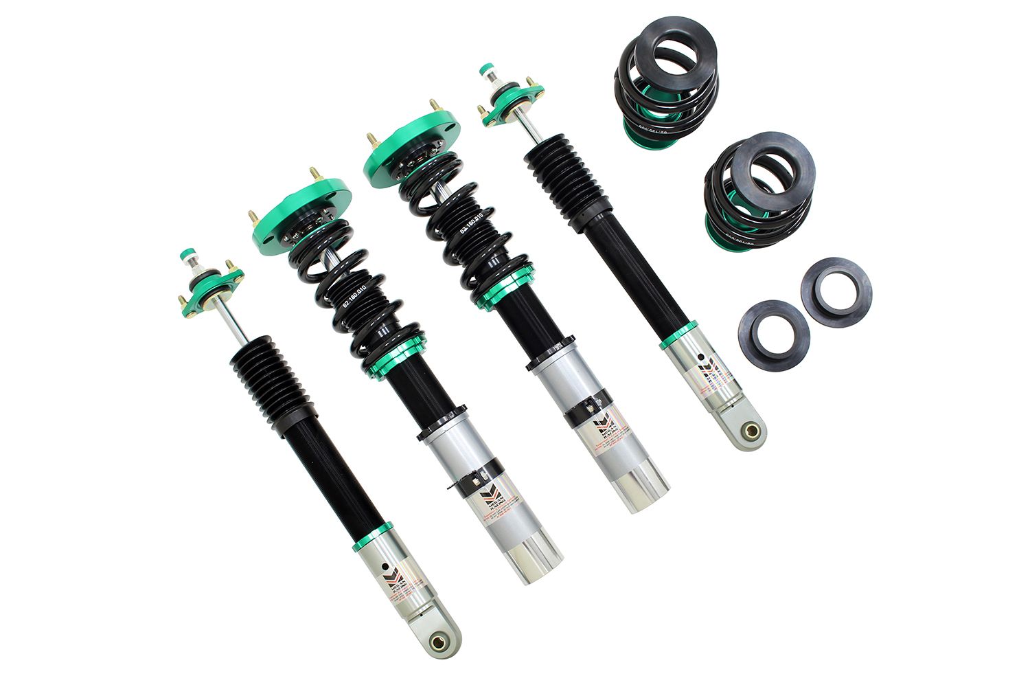 Megan Racing EuroII Series Coilover Damper Kit for BMW E30 3 Series 1984-1991 6-Cylinder, 1990-1991 4-Cylinder, 51mm Strut Housing