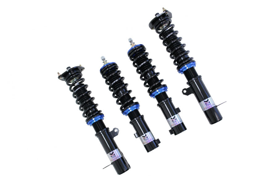 Megan Racing Coilover Damper Kit for Hyundai Tiburon 97-01 - 32-Level Adjustment, Camber Pillowball Front Mounts