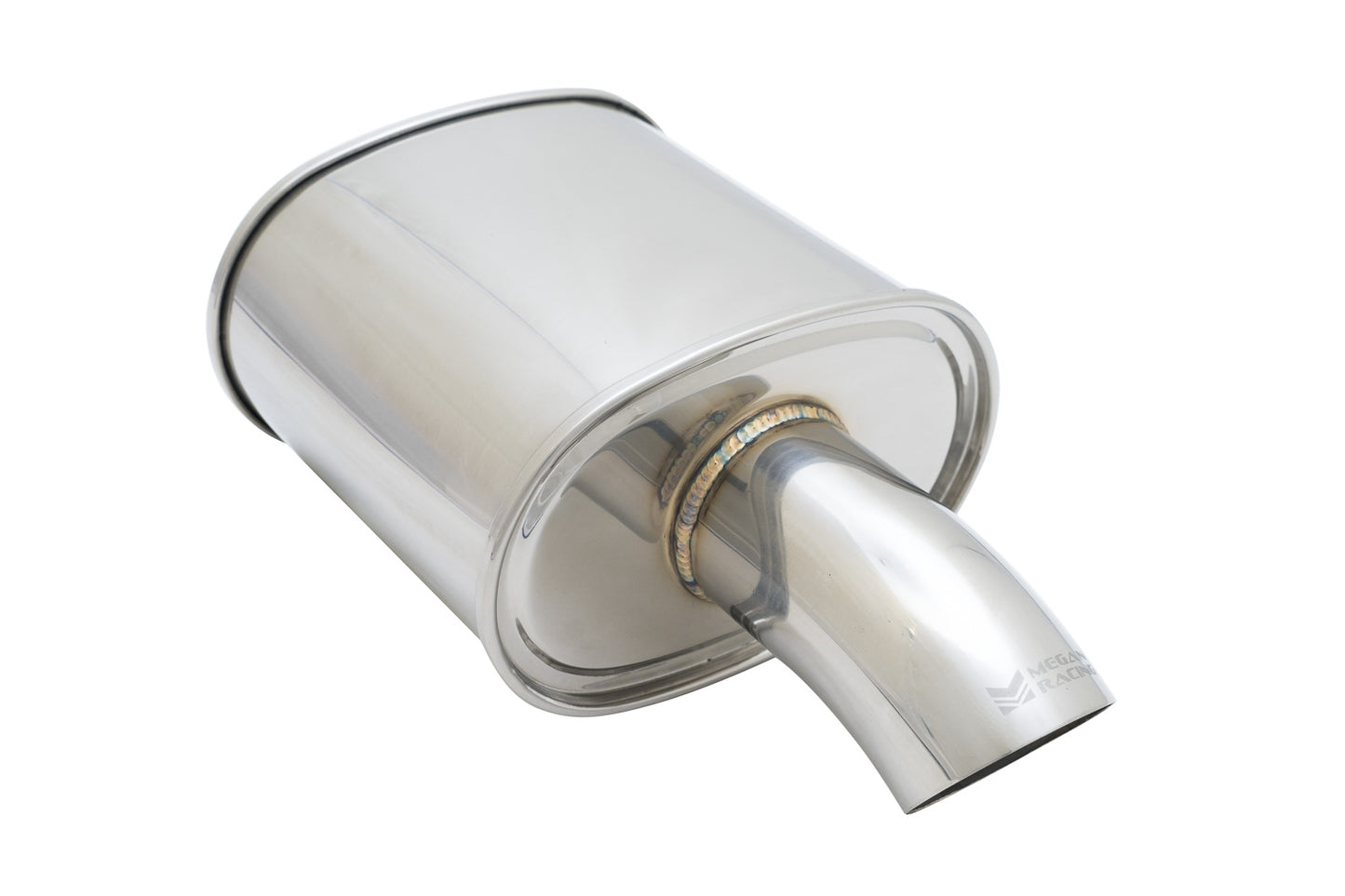 Megan Racing Universal Exhaust M-FG SINGLE Curved Muffler - MR-MU-MFG