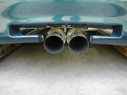 Megan Racing Dual 4" Exhaust Tips for Various Vehicles - 24" Length, 10" Body Width, 2.25" Inlet MR-MU-MRS