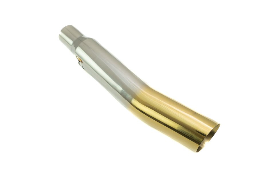 Megan Racing Universal 3" to 4" VIP Exhaust Tips "Blast Pipes" Style - Single Gold Tip