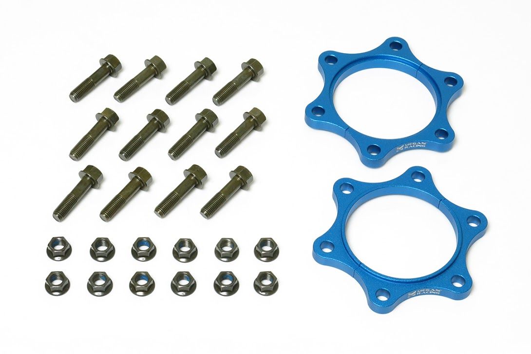 Megan Racing S2000 Rear Driveshaft Spacer Set - 4 Pieces for Honda S2000