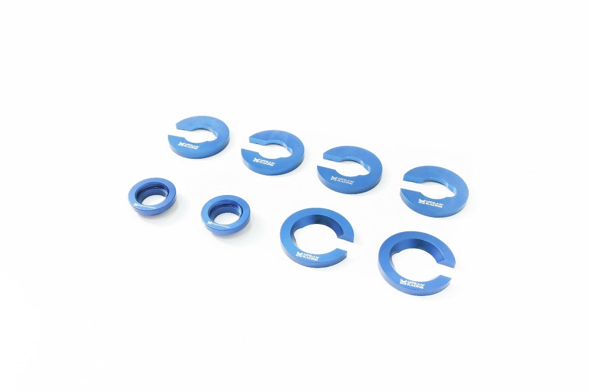 Megan Racing Rear Sub Frame Bushing Collars 8pcs for Lexus GS300 400 (1998-2005), IS300 (2001-2005), SC430 (2001-2010), Chaser JZX110