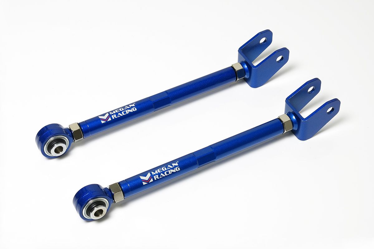 Megan Racing Type II Rear Lower Toe Control Arm for Nissan S13 R32 Z32 C33 A31 - Extreme Low Use, Lowers Vehicle by 2"