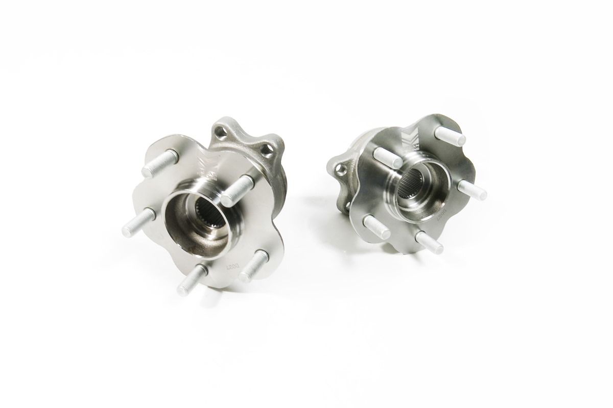 Megan Racing Rear Lug Kit with Bearings for 1995-1998 Nissan 240SX S14 - 4 Lug to 5 Lug Conversion, 2 Pieces