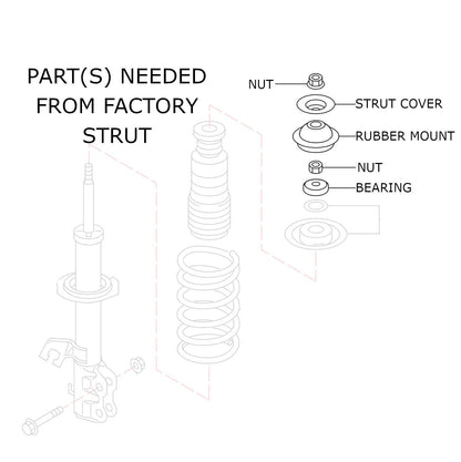 Godspeed Nissan Versa Note (E12) 2014-19 MonoSS Coilovers