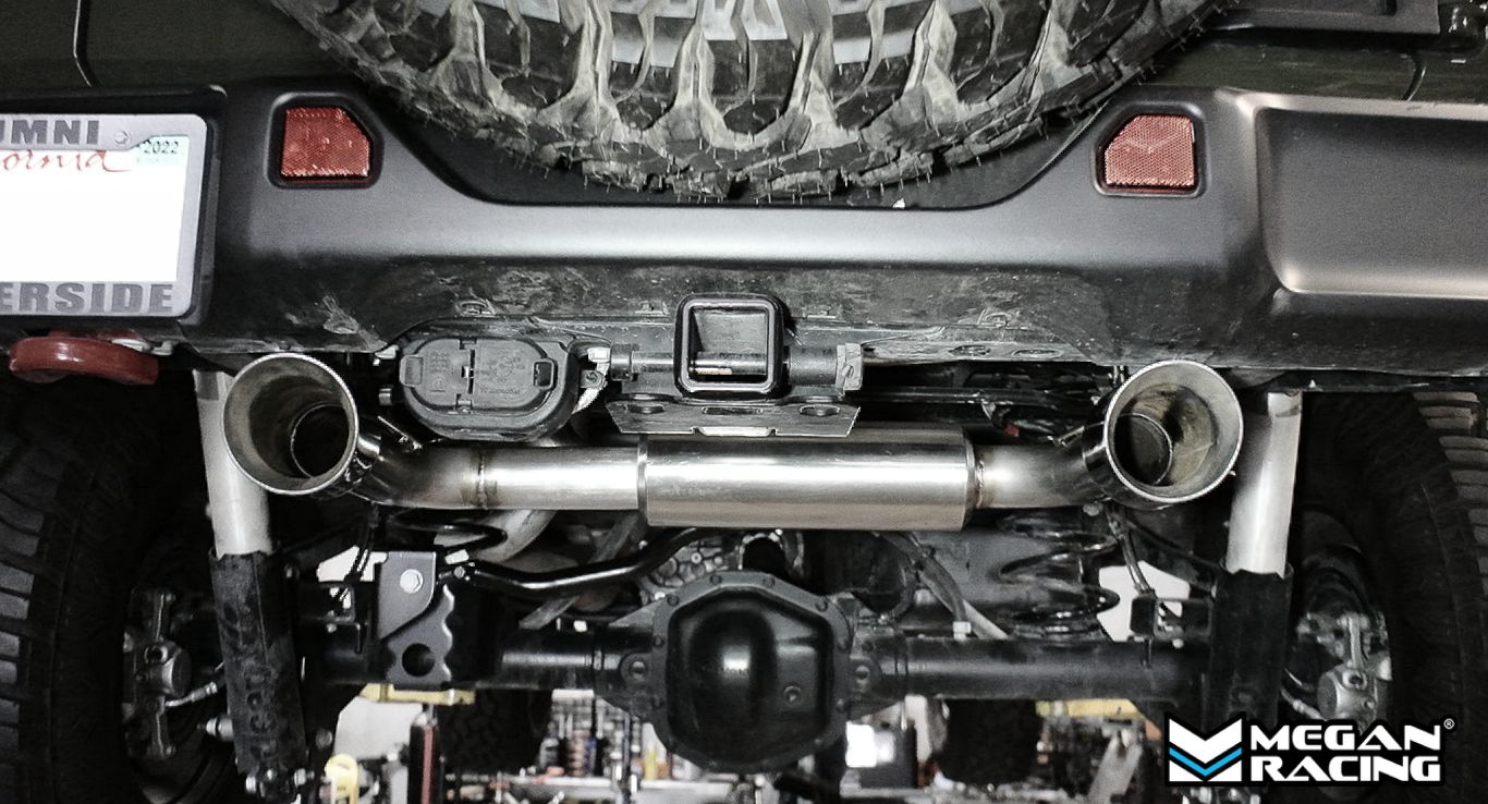 Megan Racing Axle Back Exhaust System for Jeep Wrangler Unlimited JL 2018 and Newer